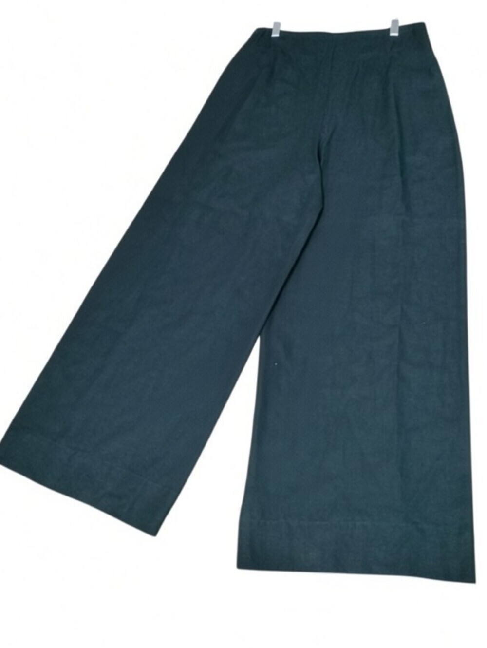 Worthington Black Wide Leg Dress Pants High Rise Pleated Size 12 - Picture 4 of 6
